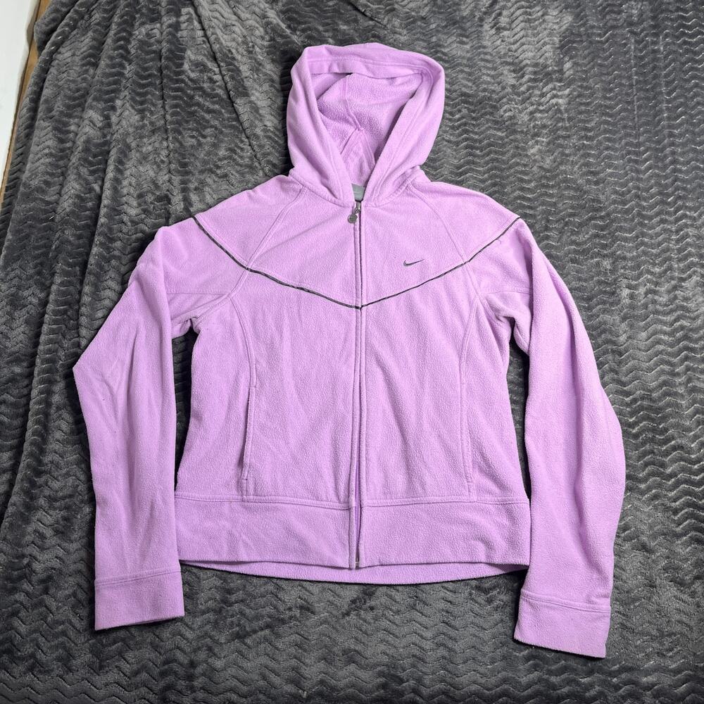 NIKE Women's Hoodie Jacket Adult Size M Light Purple Full Zip